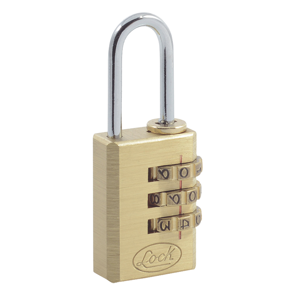 Candado de Latón de Combinación Maletero Programable / Medida 20 mm / Nivel de seguridad 3 / Discos Programables