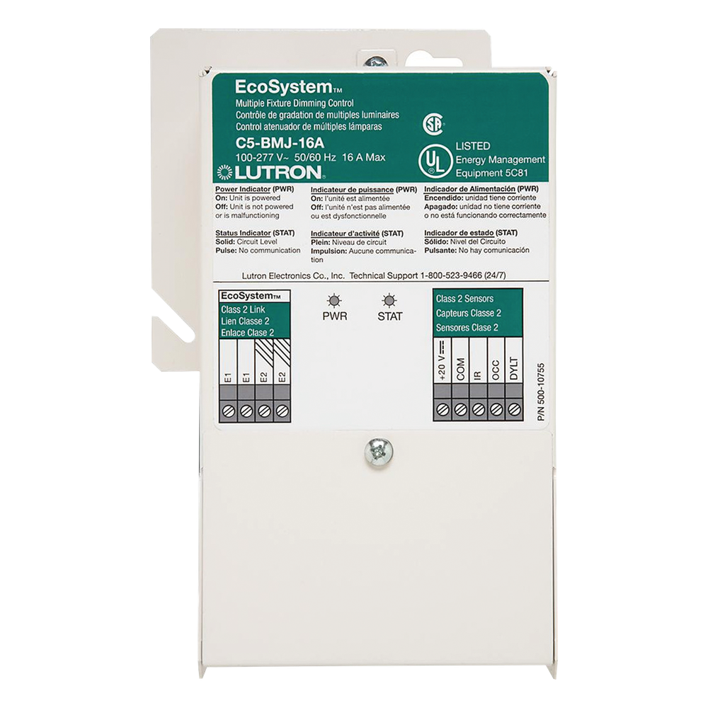 Módulo de atenuación EcoSystem de 16 A para balastros Lutron 3 hilos