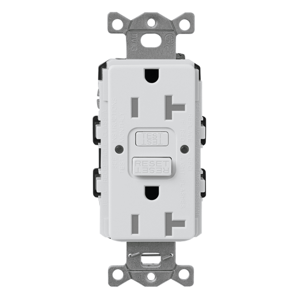 Tomacorriente GFCI de autoprueba gris