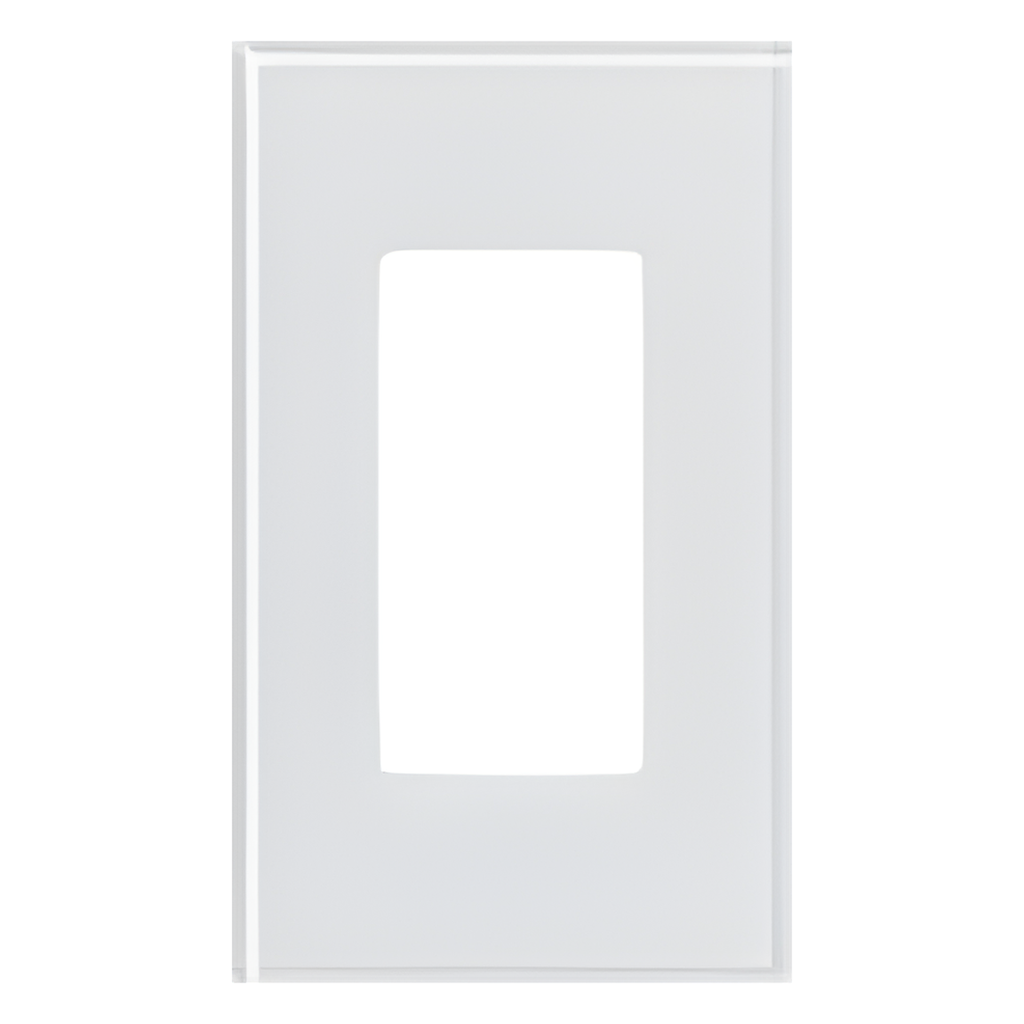 Placa de pared 1 espacio, sin tornillos
