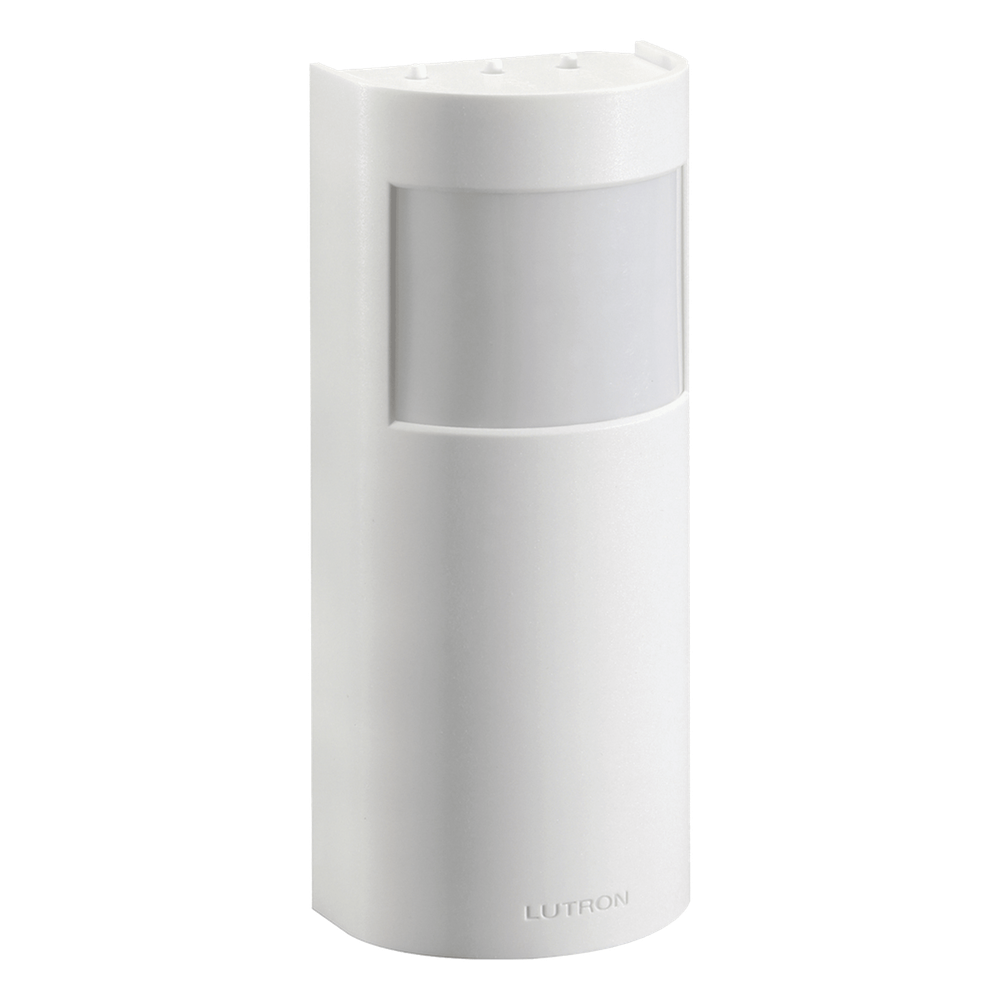 [LRF2OKLBPWH] Sensor de ocupación y vacancia inalámbrico de esquina, PIR 90°, cobertura hasta 232.3 m² y alcance de 15.2 m, a batería, compatible con RadioRA 2, RA2 Select, RadioRA 3 y Vive