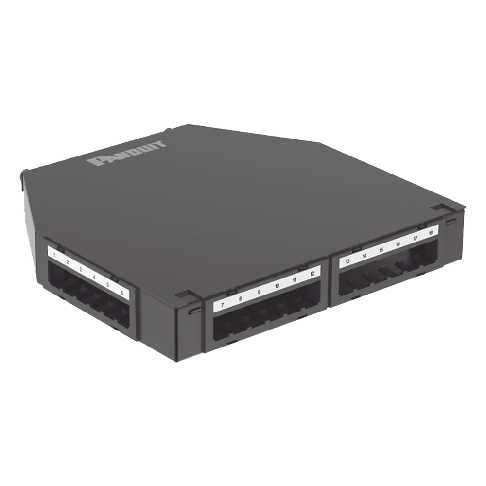 Punto de Consolidación de 24 puertos Mini-Com negro