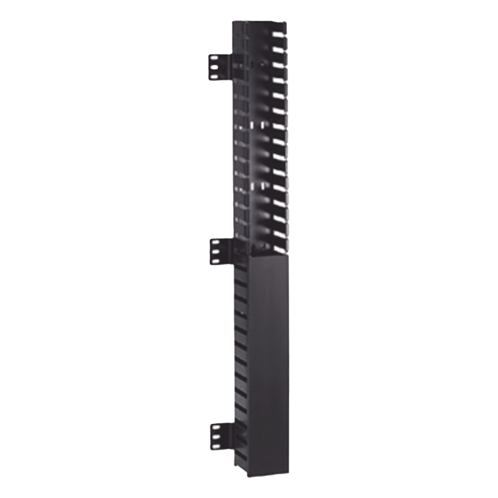 Organizador de cables vertical 40 UR, 2.25", negro