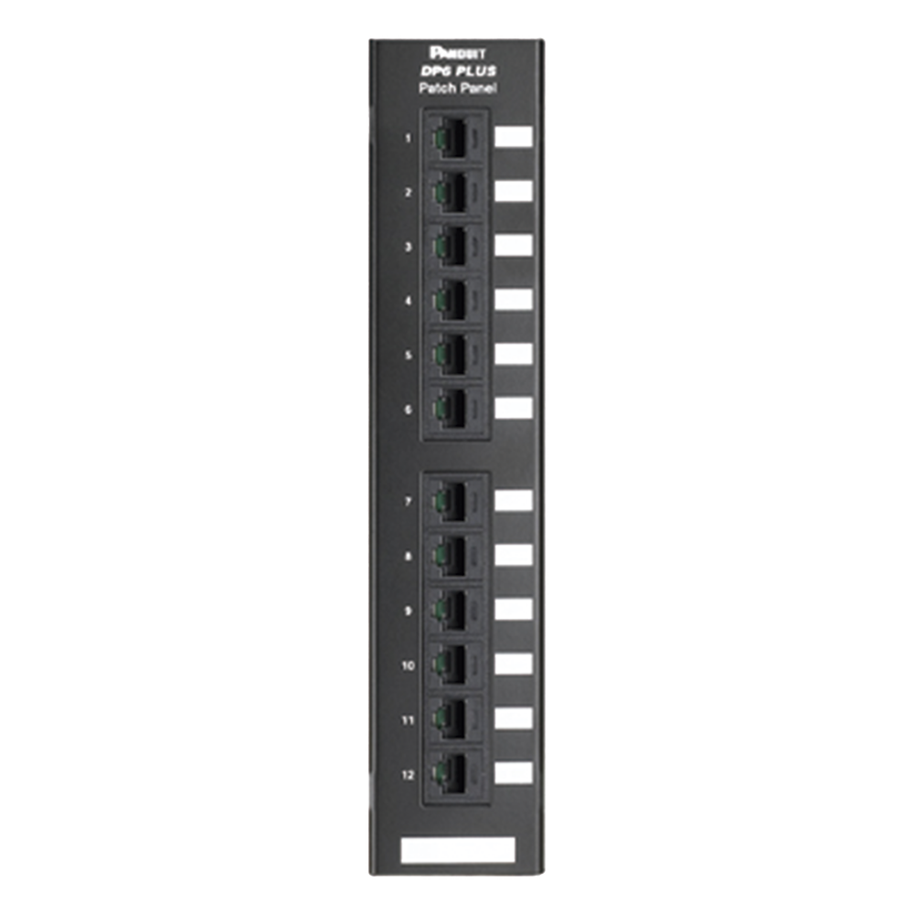 Panel de parcheo Cat6 12 puertos