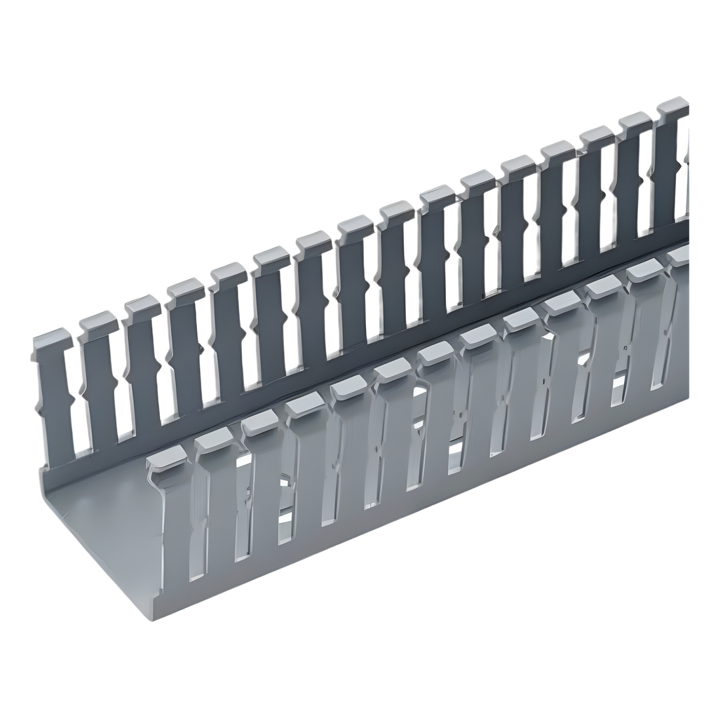 Canaleta ranurada 2.25", PVC, 1800 mm