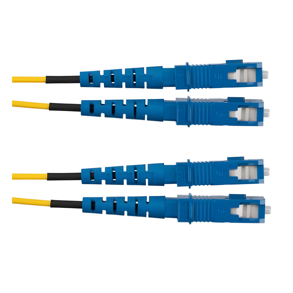 Jumper de fibra óptica monomodo, SC-SC, dúplex, 3 m, amarillo