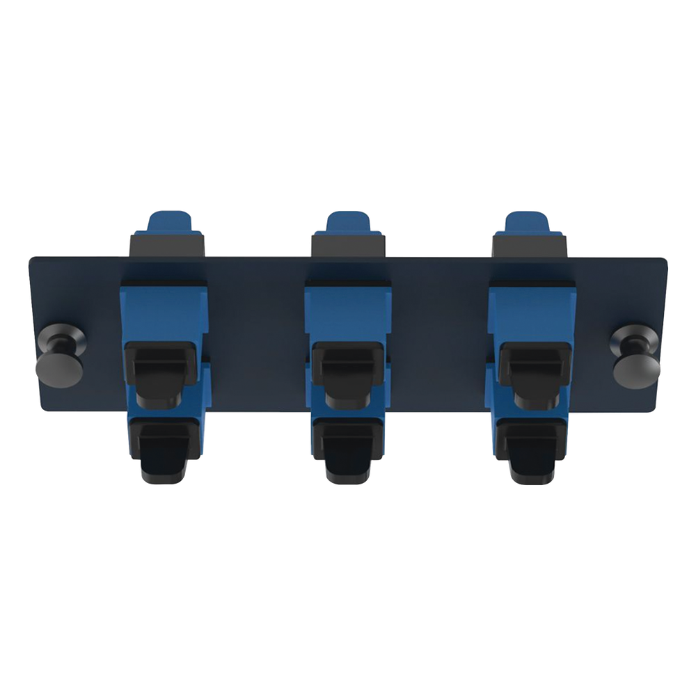 Placa Acopladora de Fibra Óptica FAP azul