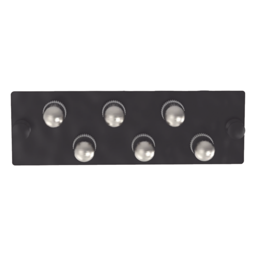 Placa Acopladora de Fibra Óptica FAP negro