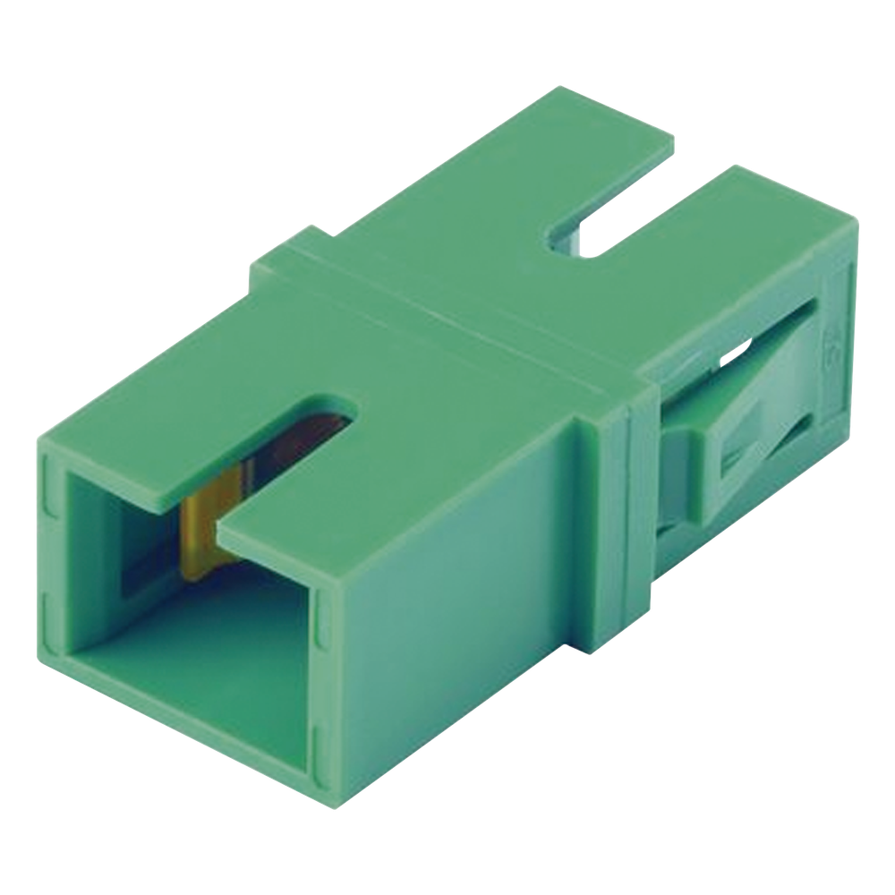 Acoplador SC monomodo, verde