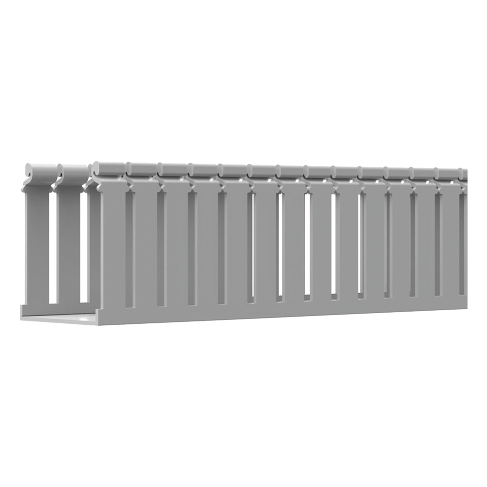 Canaleta ranurada 108 mm, PVC, 2 m