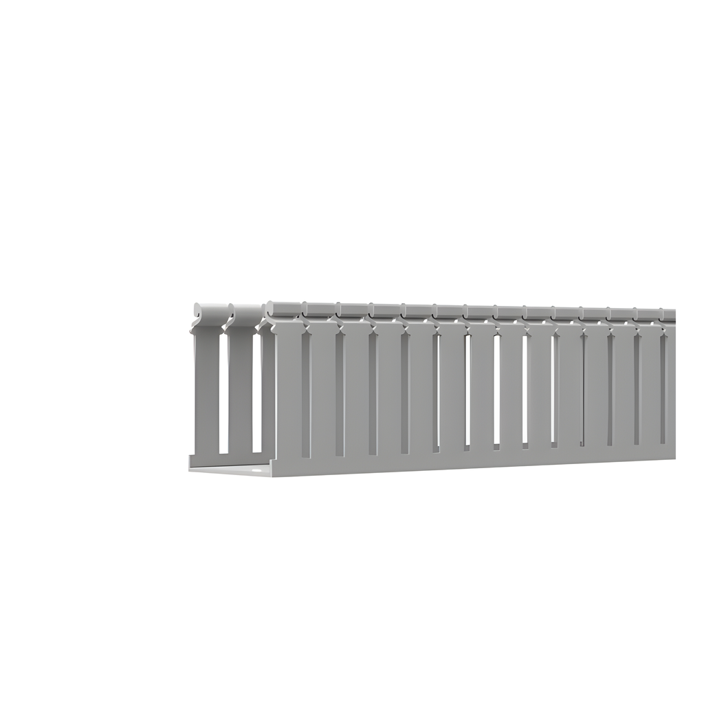 Canaleta ranurada 108 mm, PVC, 2 m