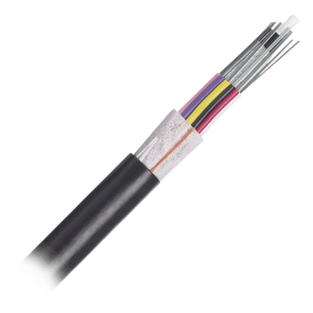 Cable de Fibra Óptica 12 Hilos, OSP (Planta Externa), No Armada (Dieléctrica), MDPE (Polietileno de Media Densidad), Multimodo OM4 50 / 125 Optimizada, Precio Por Metro