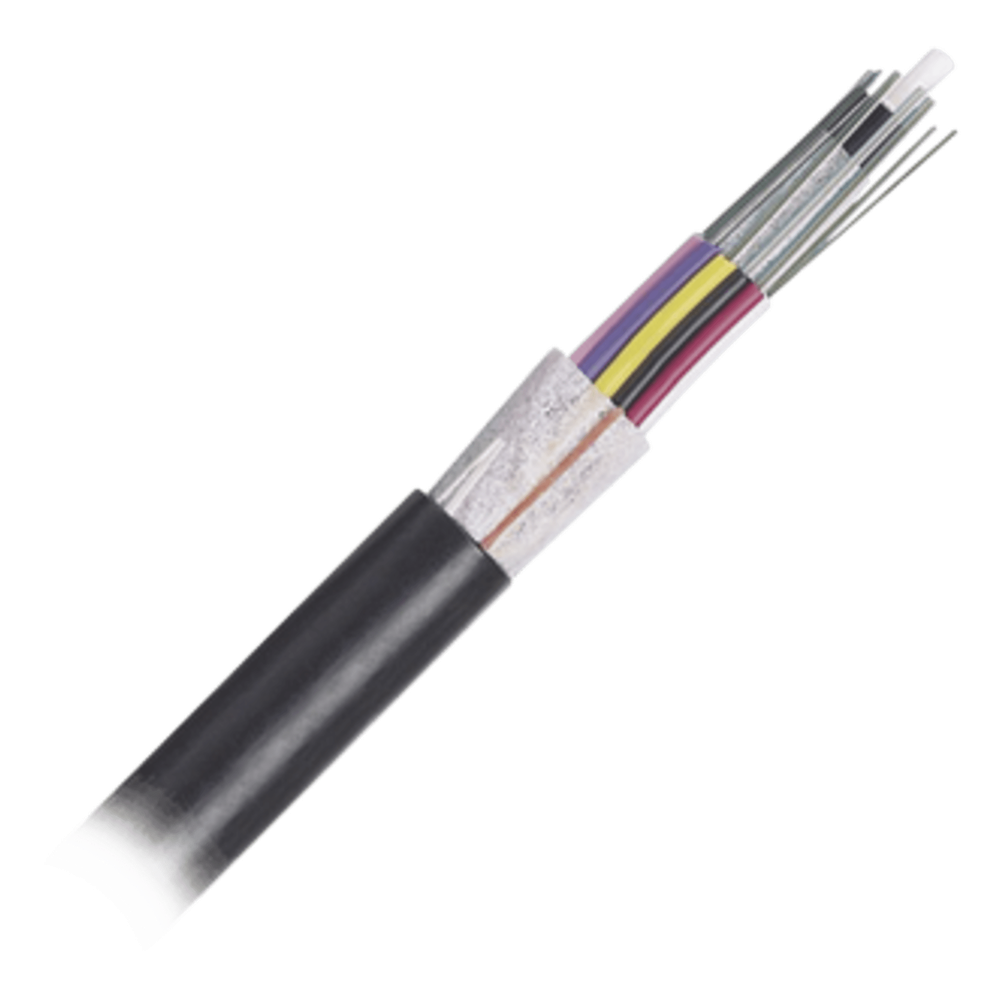 Cable de Fibra Óptica 24 Hilos, OSP (Planta Externa), No Armada (Dieléctrica), MDPE (Polietileno de Media Densidad), Multimodo OM4 50 / 125 Optimizada, Precio Por Metro