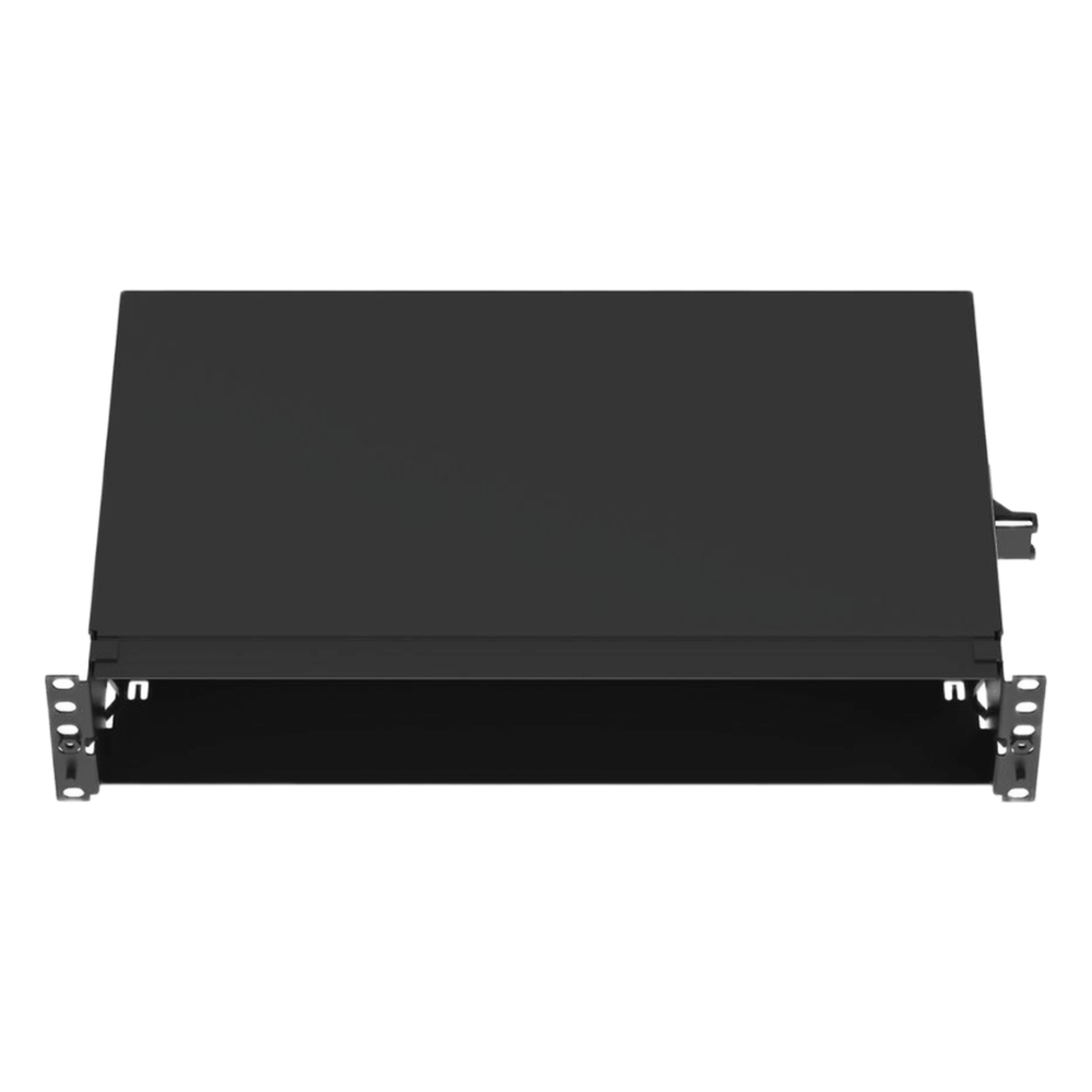 Panel de Distribución de Fibra Óptica 2UR, negro