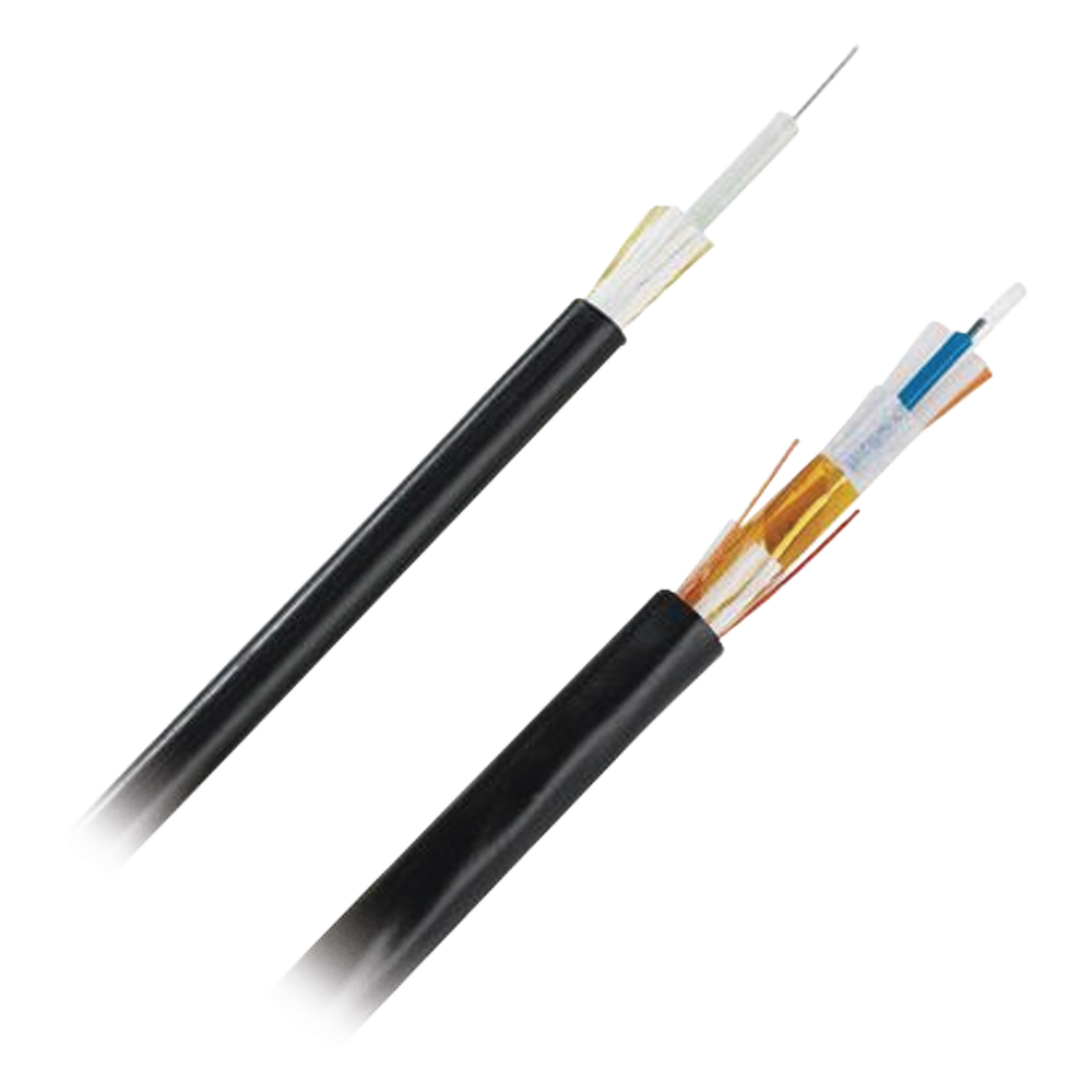 Cable de Fibra Óptica de 6 Hilos, Multimodo OM4 50 / 125 Optimizada, Interior / Exterior, Loose Tube 250um, No Conductiva (Dieléctrica), OFNR (Riser), Precio Por Metro