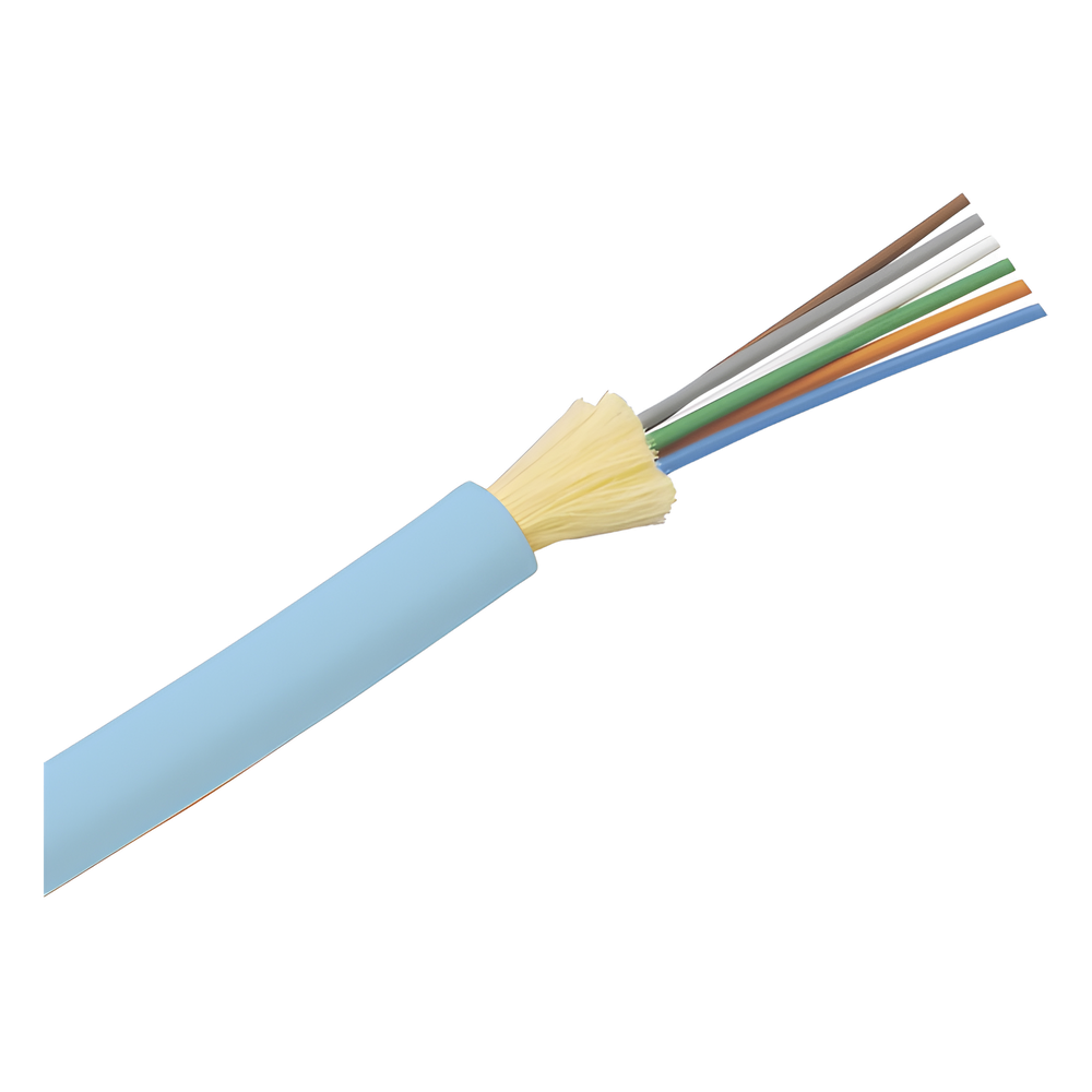 Cable de fibra óptica OM4, 6 Hilos