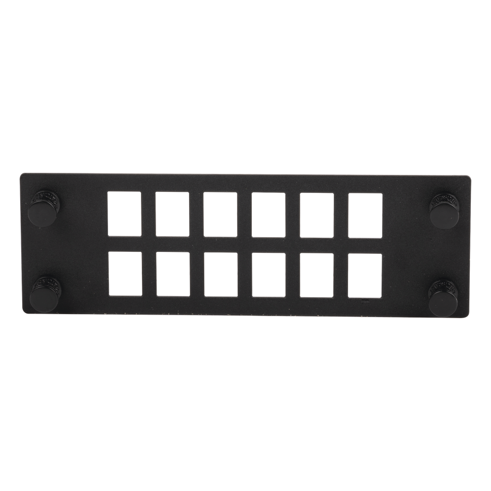 Placa para 12 Adaptadores de Fibra Óptica
