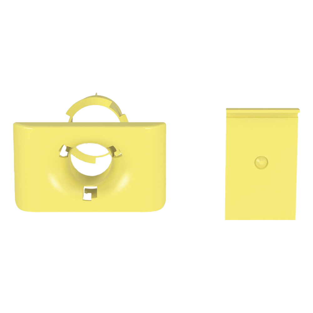 Accesorio de salida a Tubo de 1.5 in (38 mm) 1.5", amarillo