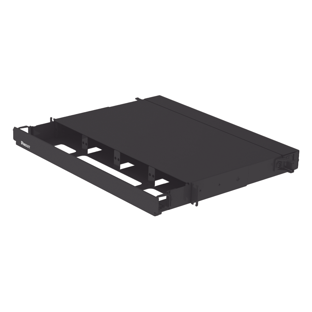 Panel de Distribución de Fibra Óptica 1UR, negro