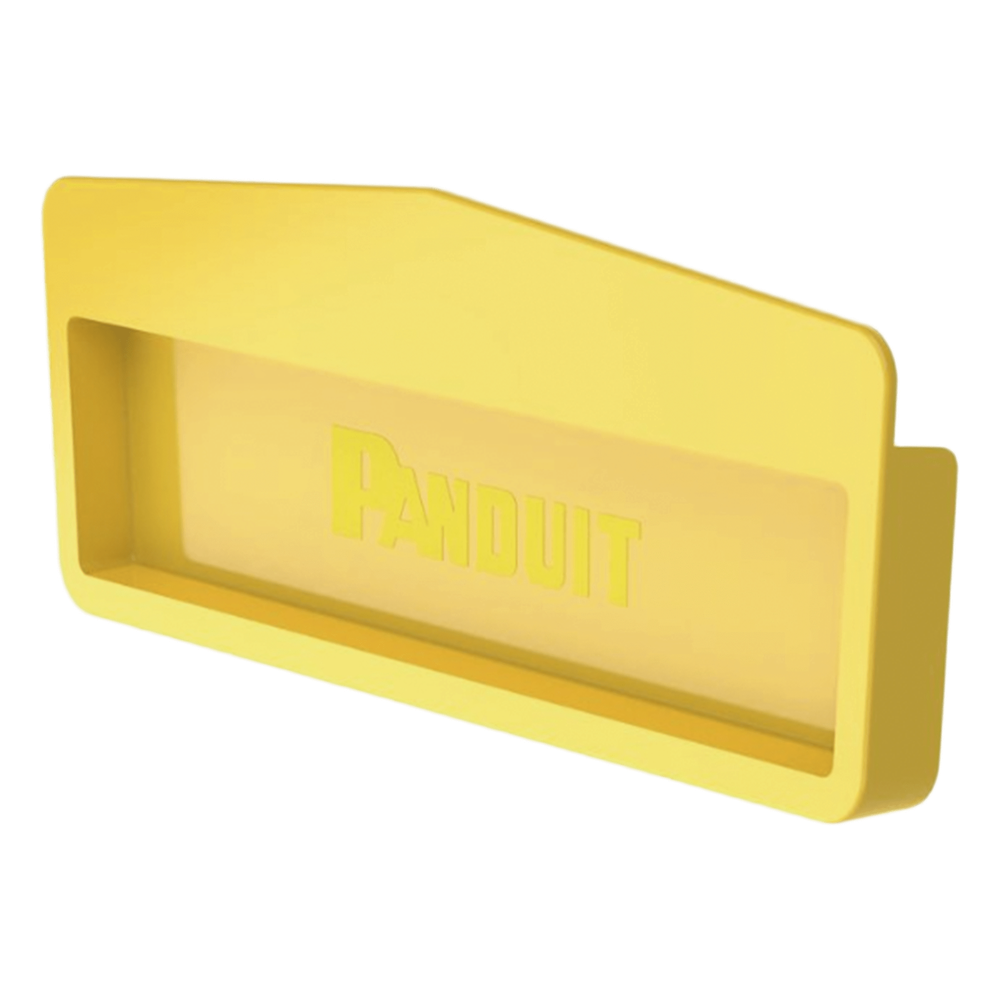 Tapa Final para Canaletas FiberRunner™ 12x4 amarillo