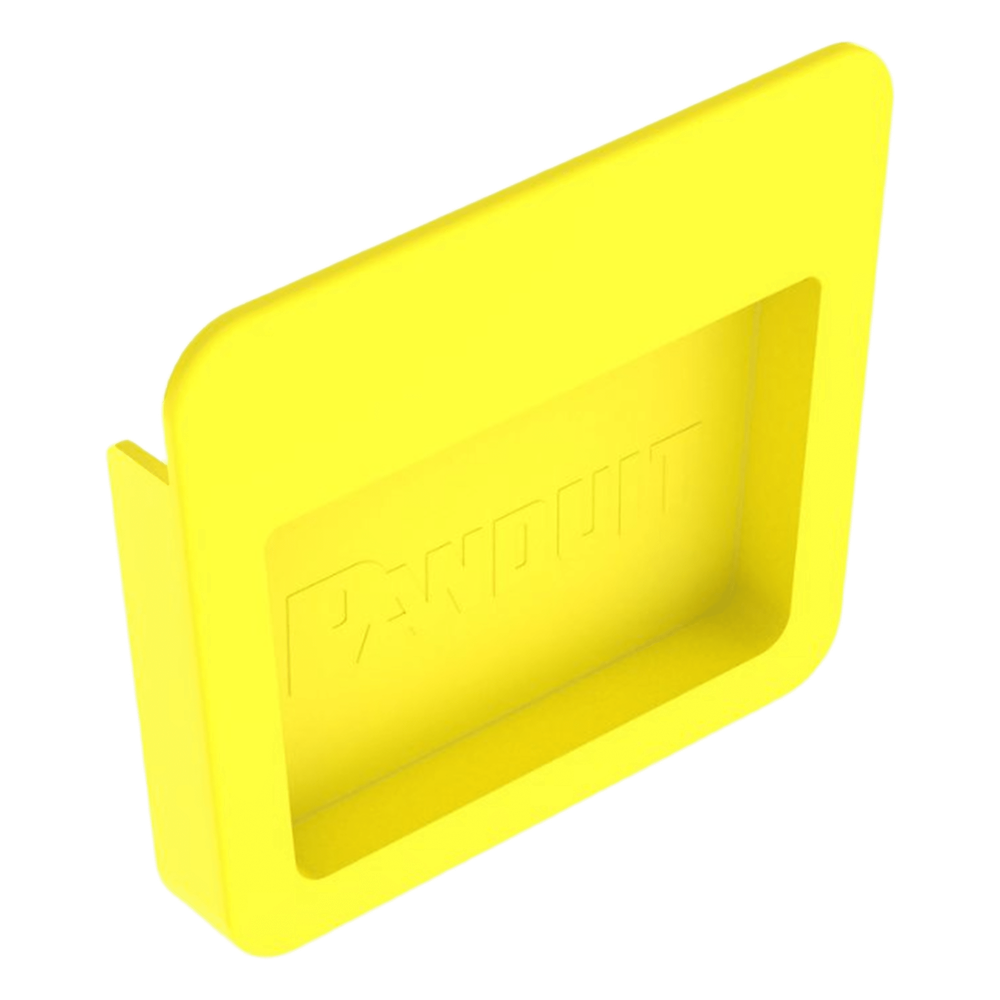 Tapa Final para Canaletas FiberRunner™ 4x4 amarillo
