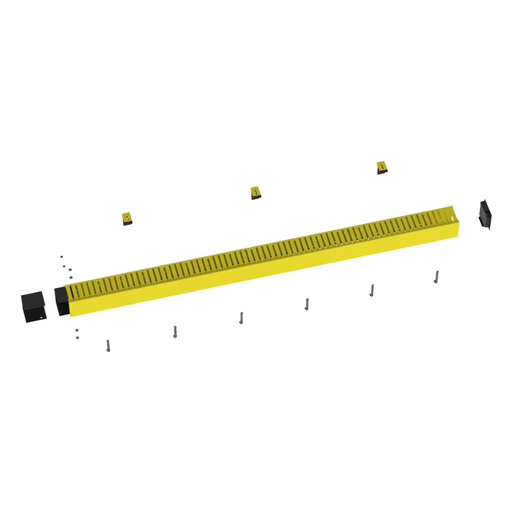 [FRHD4KTYL] Kit de Administrador de Cables Vertical FiberRunner 4X4 amarillo