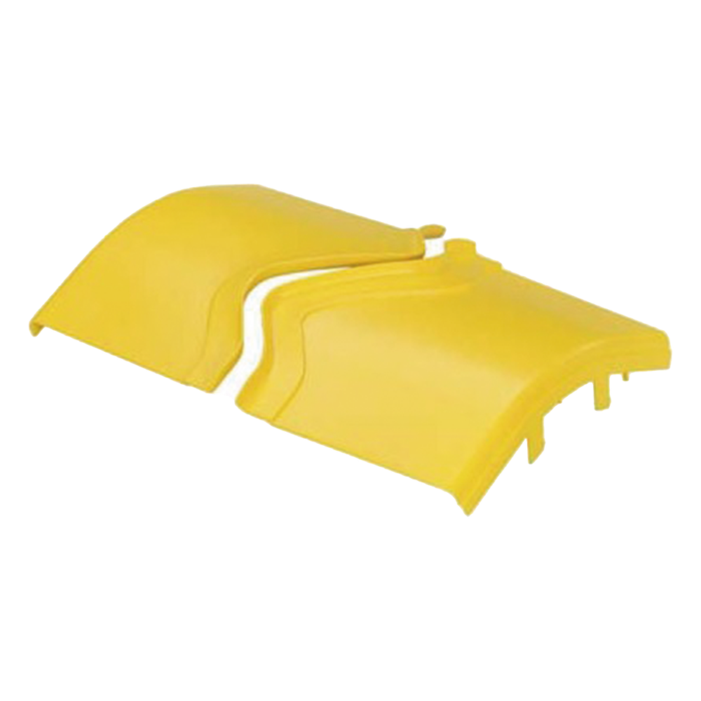 Tapa de Bajada Vertical exterior de 45º amarillo