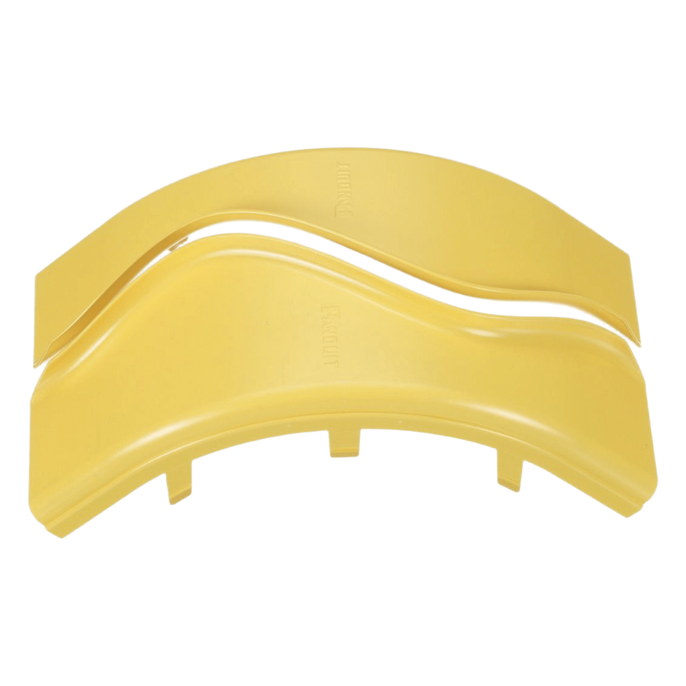 [FROVRASC4LYL] Tapa de Bajada Vertical exterior de 90º amarillo