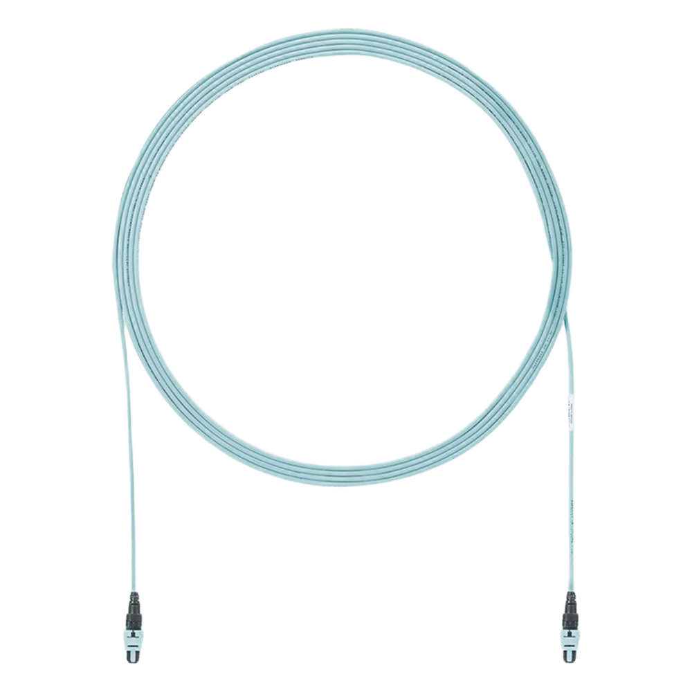 Cable de Interconexión de 12 Fibras Ópticas Multimodo OM4, de PanMPO Hembra a PanMPO Hembra, Polaridad A, LSZH, de 1.5 Metros (4.92 Pies)