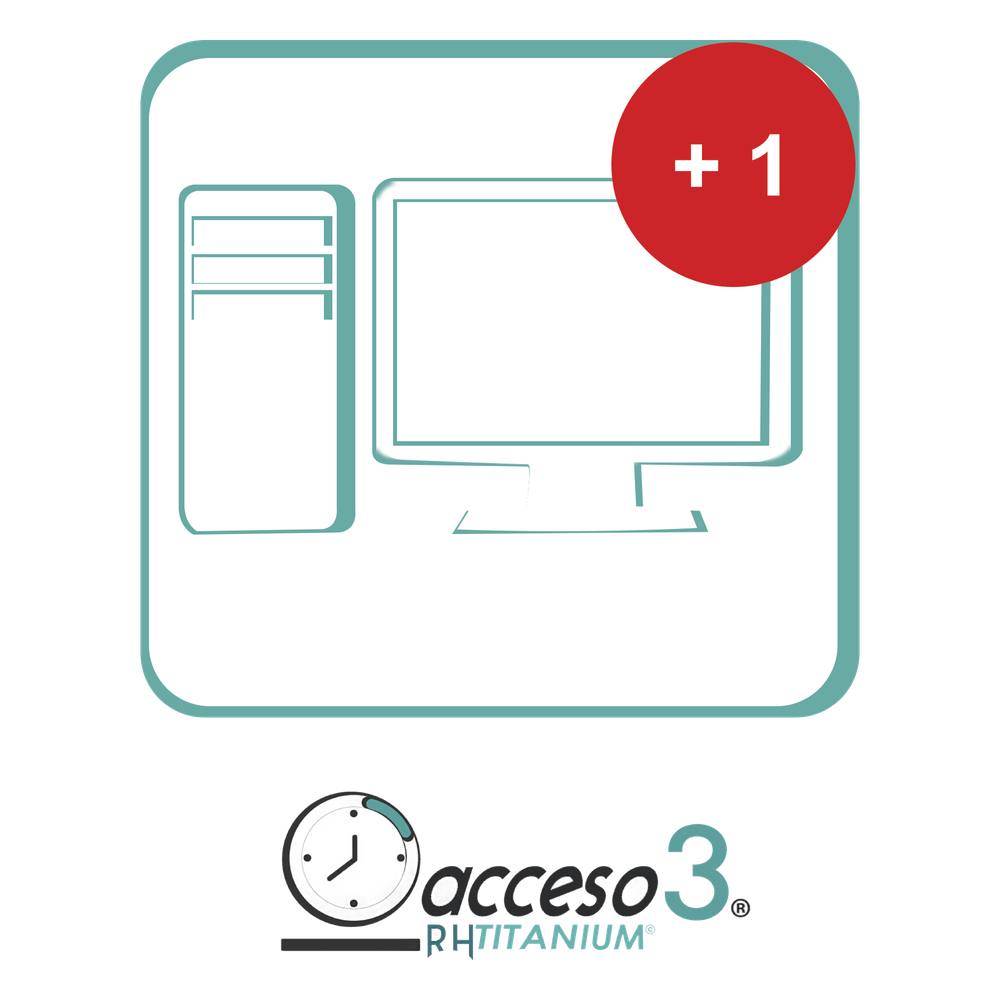 [TITANIUMEST] [BAJO PEDIDO] Expansión (Activacion adicional) para Software de Tiempo & Asistencia compatible con SISTEMAS DE NOMINA / Acceso3 - TITANIUM