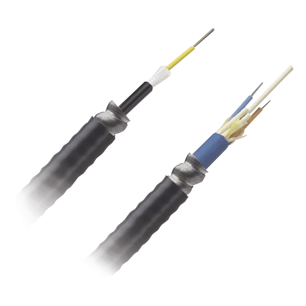 Cable de Fibra Óptica de 6 Hilos, Monomodo OS2, Interior / Exterior, Armada, Loose Tube 250um, OFCR (Riser), Precio Por Metro