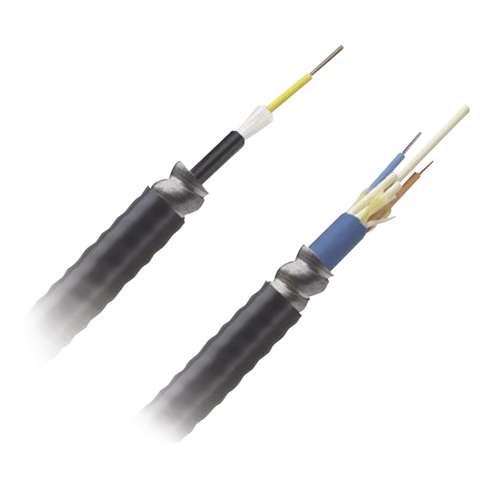 Cable de Fibra Óptica de 12 Hilos, Monomodo OS2, Interior / Exterior, Armada, Loose Tube 250um, OFCR (Riser), Precio Por Metro