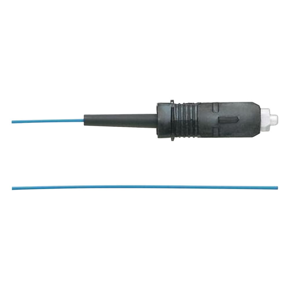 Pigtail de fibra óptica OM3, simplex, 1 m, aqua