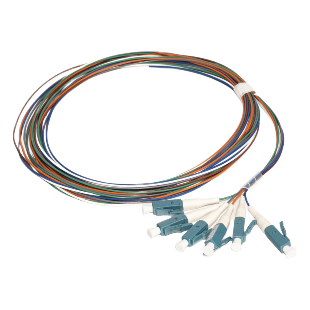 Kit de 6 Pigtails con Conector LC, Multimodo 50