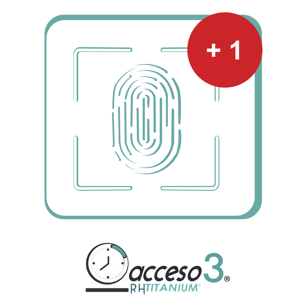 [TITANIUMTER] [BAJO PEDIDO] Expansión (Checador adicional) para Software de Tiempo & Asistencia compatible con SISTEMAS DE NOMINA / Acceso3 - TITANIUM