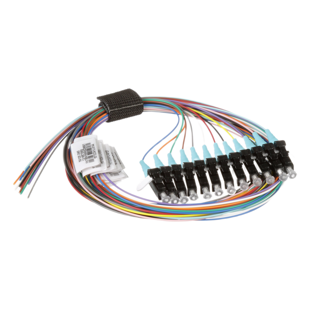 Kit de 12 Pigtails con Conector LC, Multimodo 50