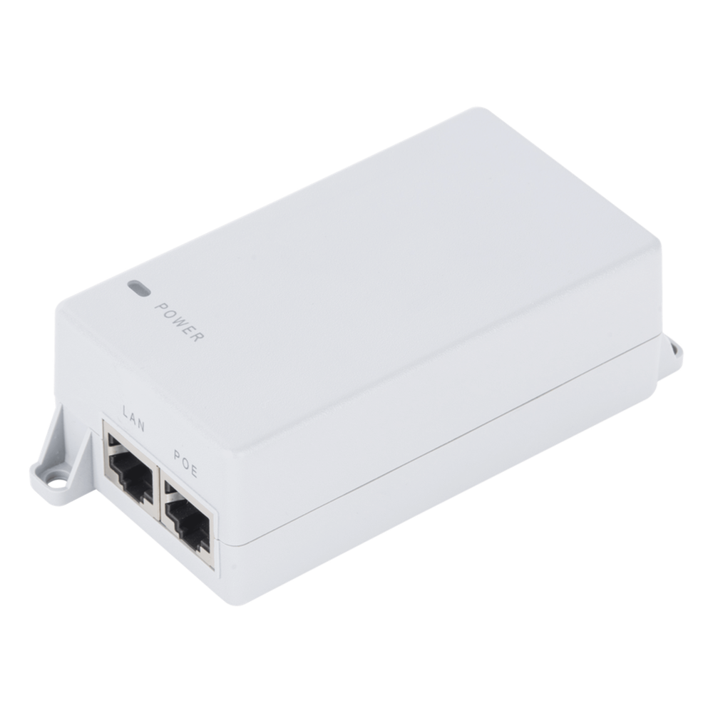 Inyector PoE 24 Vcc, 30 W, Gigabit