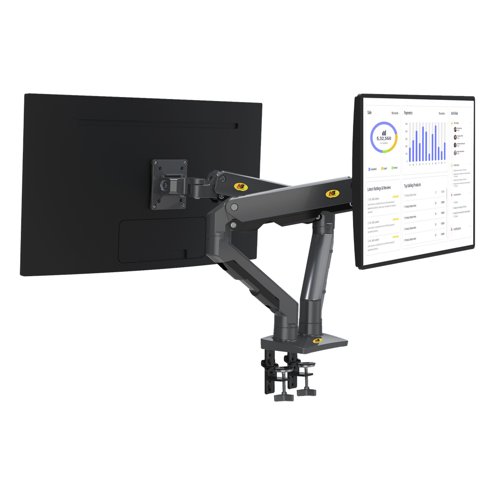 Montaje para pantalla articulado, 360°, 34", 16 kg