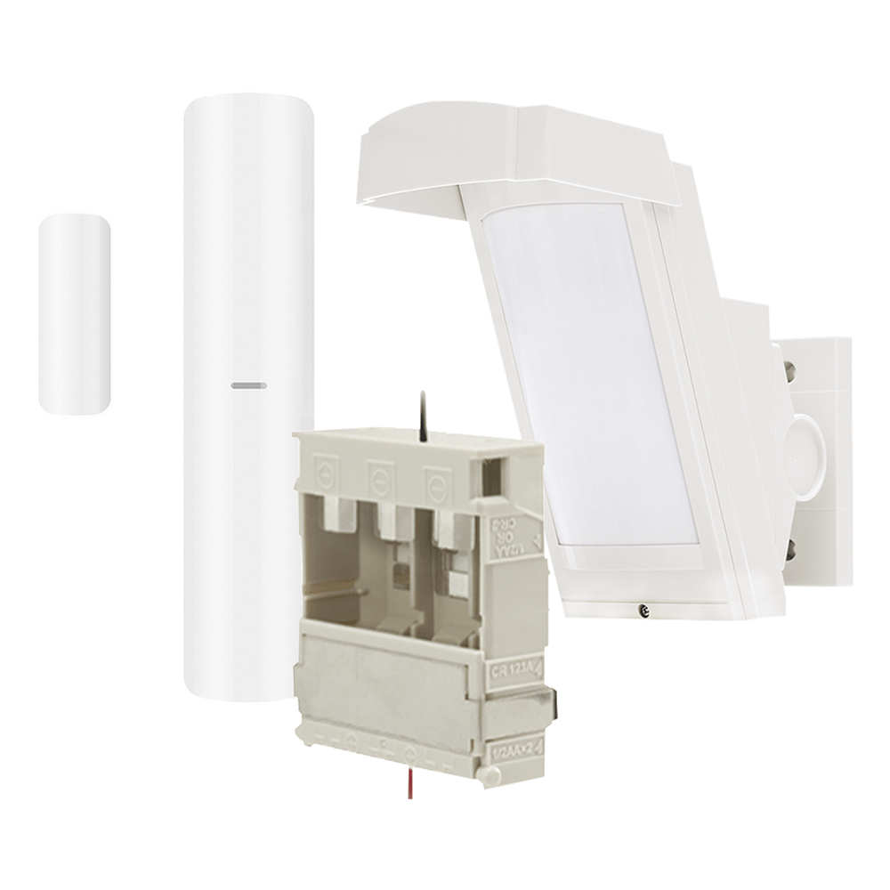 Sensor de movimiento PIR inalámbrico, exterior, 12 m