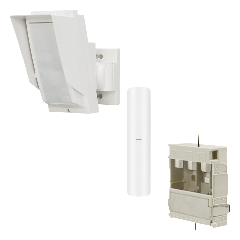 Sensor de movimiento PIR inalámbrico, exterior, 24 m