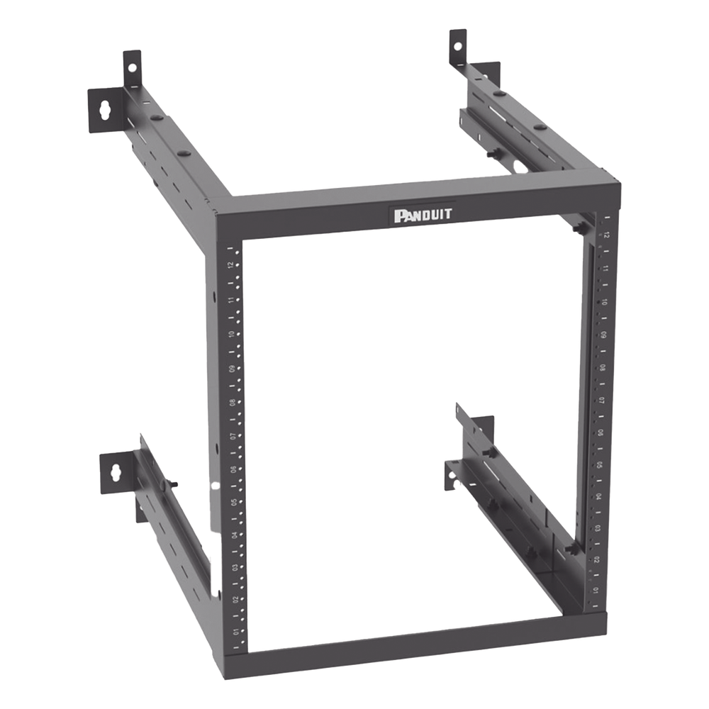 Rack de pared 12 UR, negro