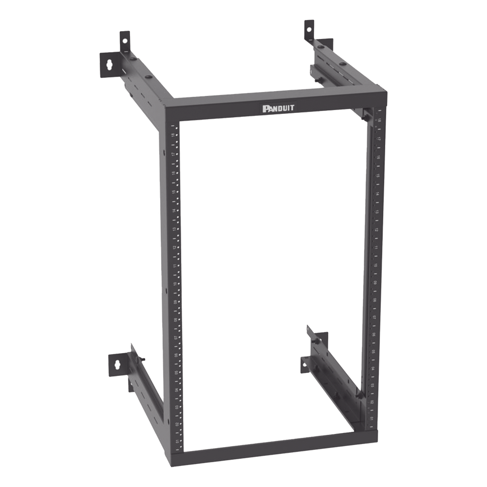 Rack de pared 18 UR, negro