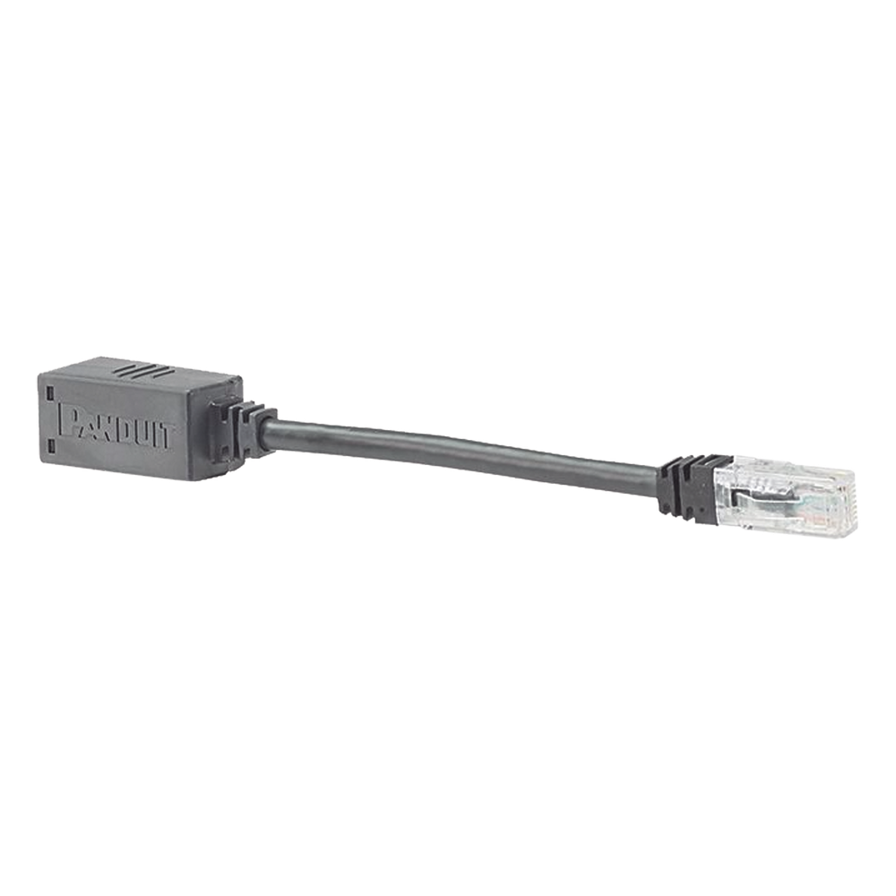 Adaptador para Desconexión Accidental Segura Cat6A, 7.99", negro