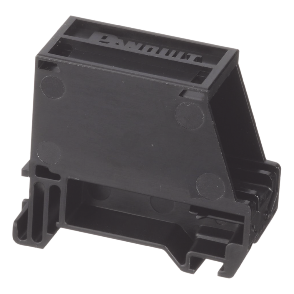 Adaptador de 1 puertos 1.38", negro