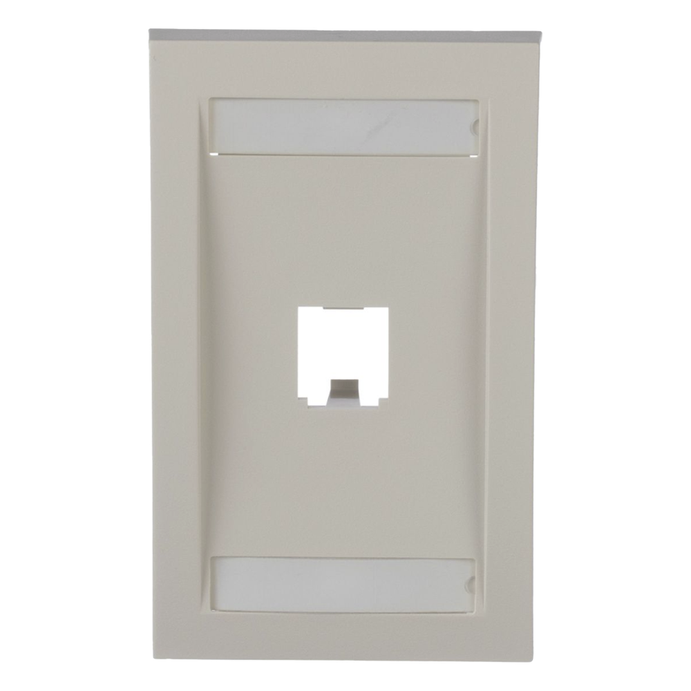 Placa de pared 1 puertos, blanco