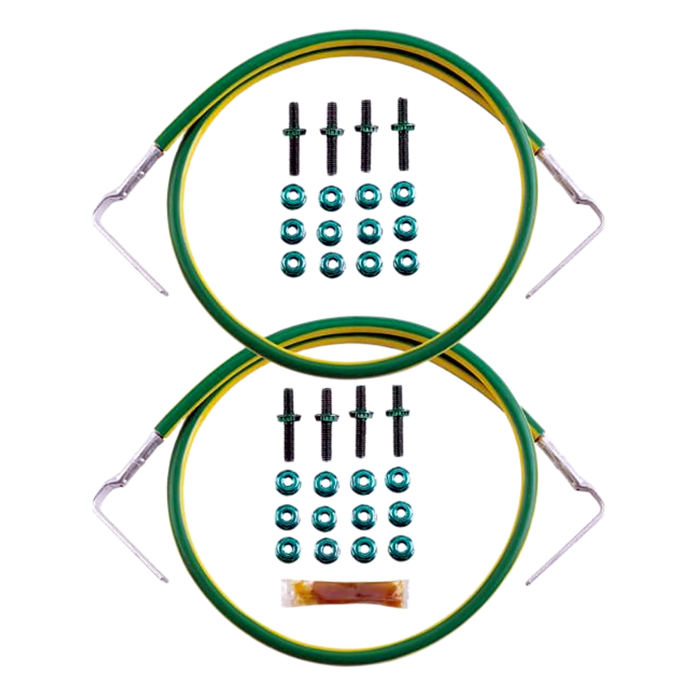 Kit de puente de conex. a tierra para gabinete adelante a atrás