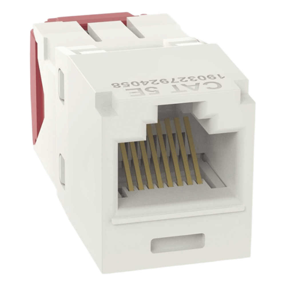 Jack RJ45 Cat5e, blanco