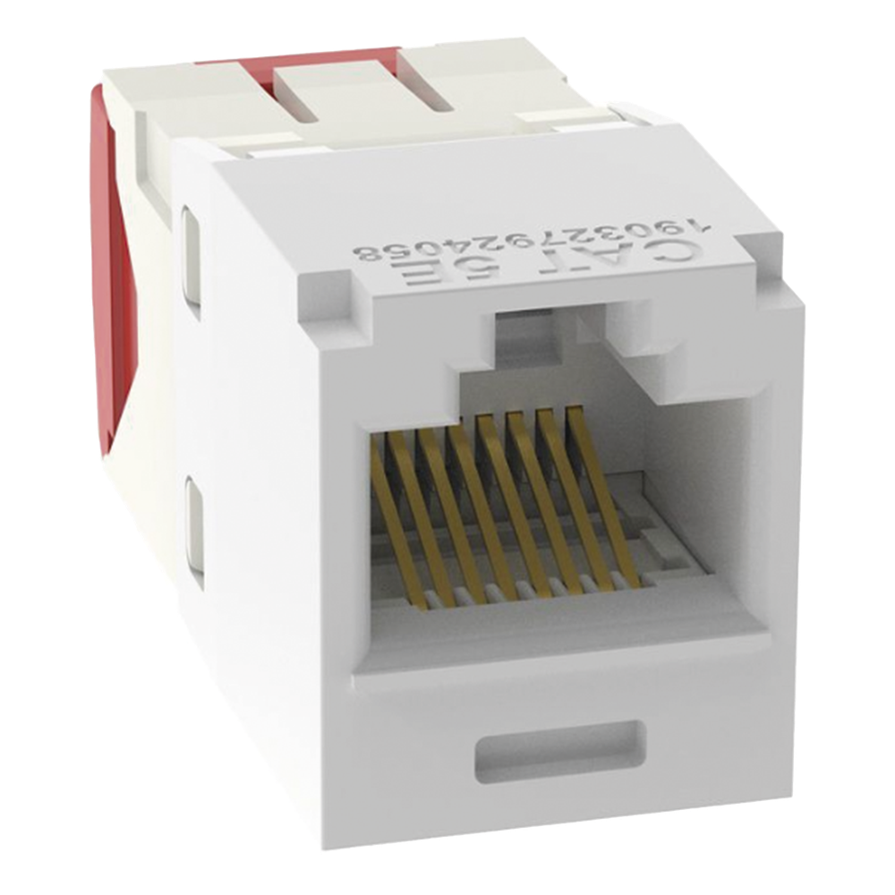 Jack RJ45 Cat5e, blanco