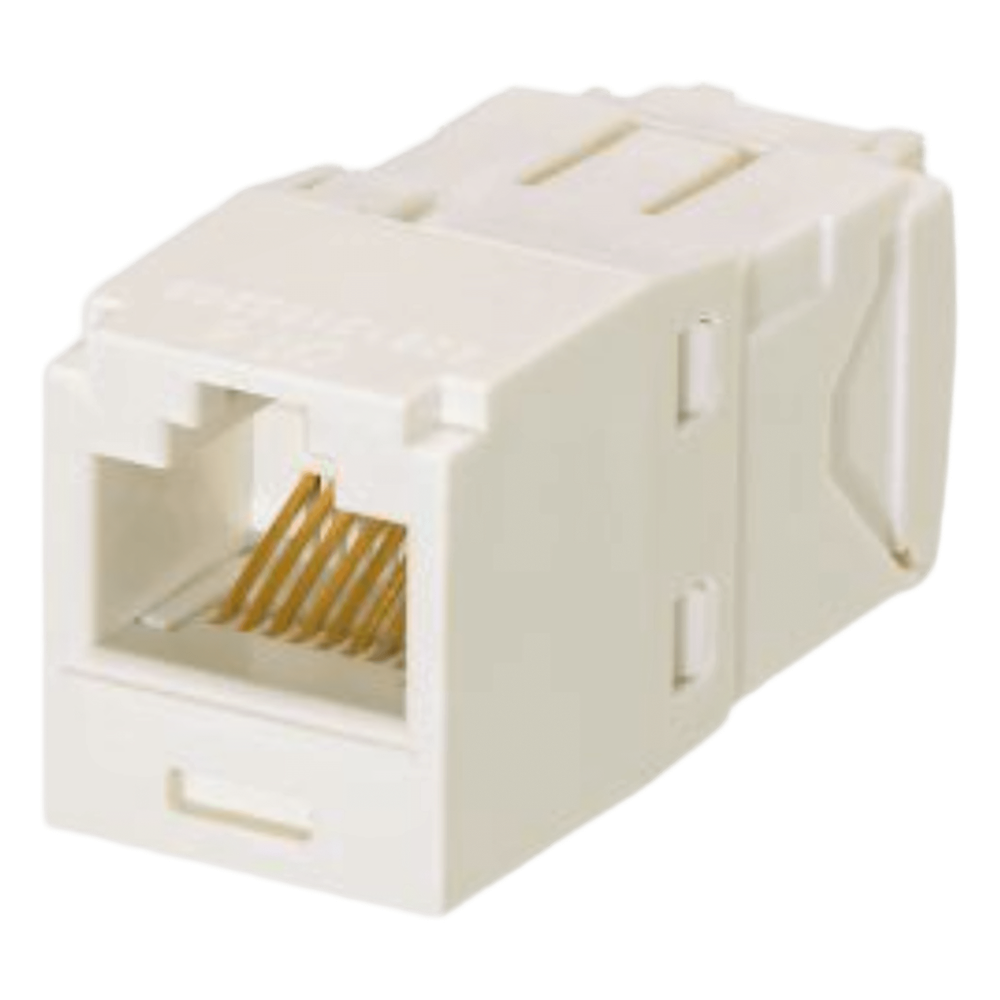 Jack RJ45 Cat6, blanco