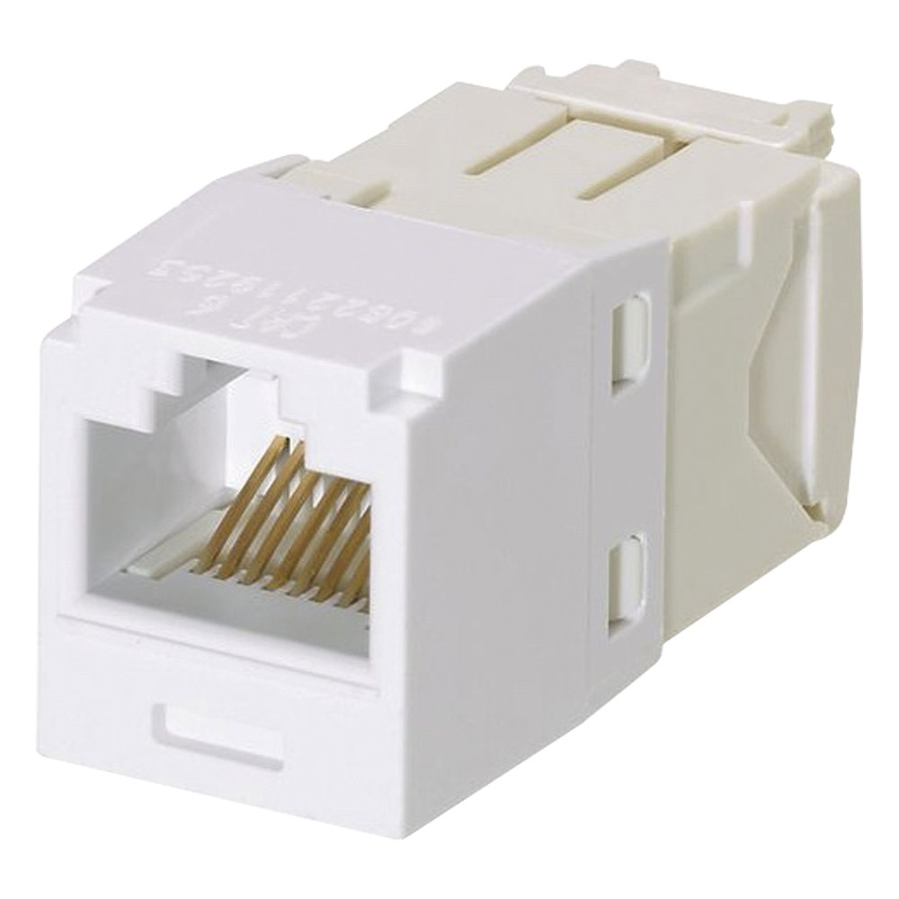 Jack RJ45 Cat6, blanco